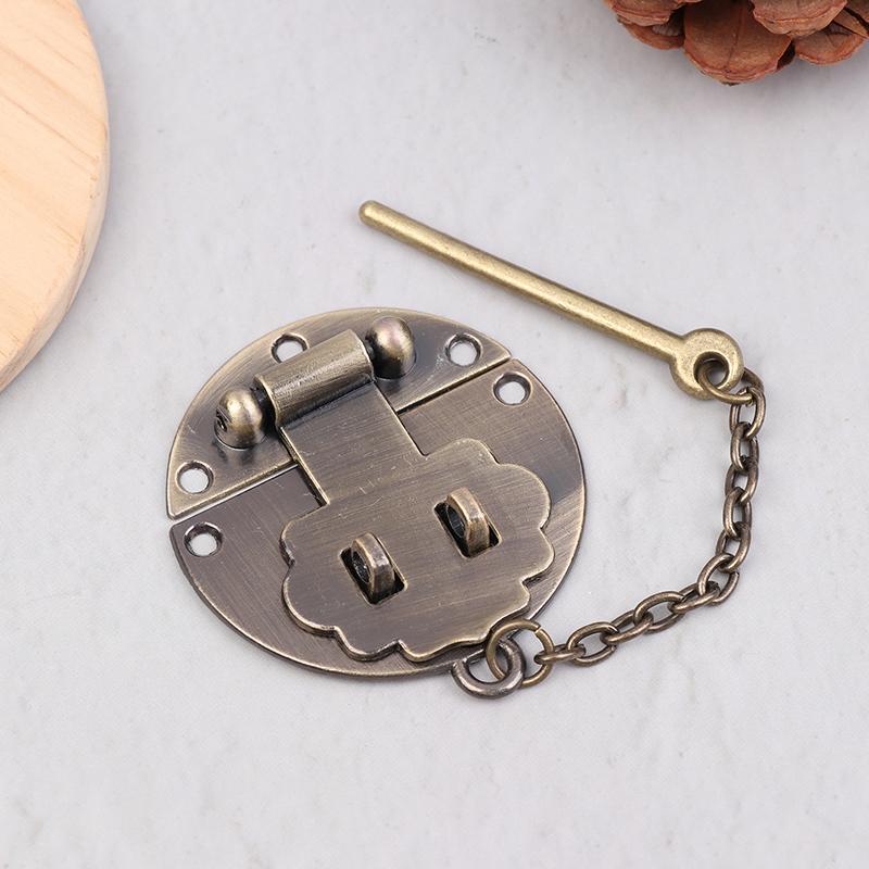 2Pcs Finish Gift Boxes And Suitcases Lock Easy To Install Multi-Purpose Decorative Latch Drawers And Storage Box Lock