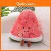 Watermelon Shape Plush Doll With Embroidery Design For Playroom Decor And Gift