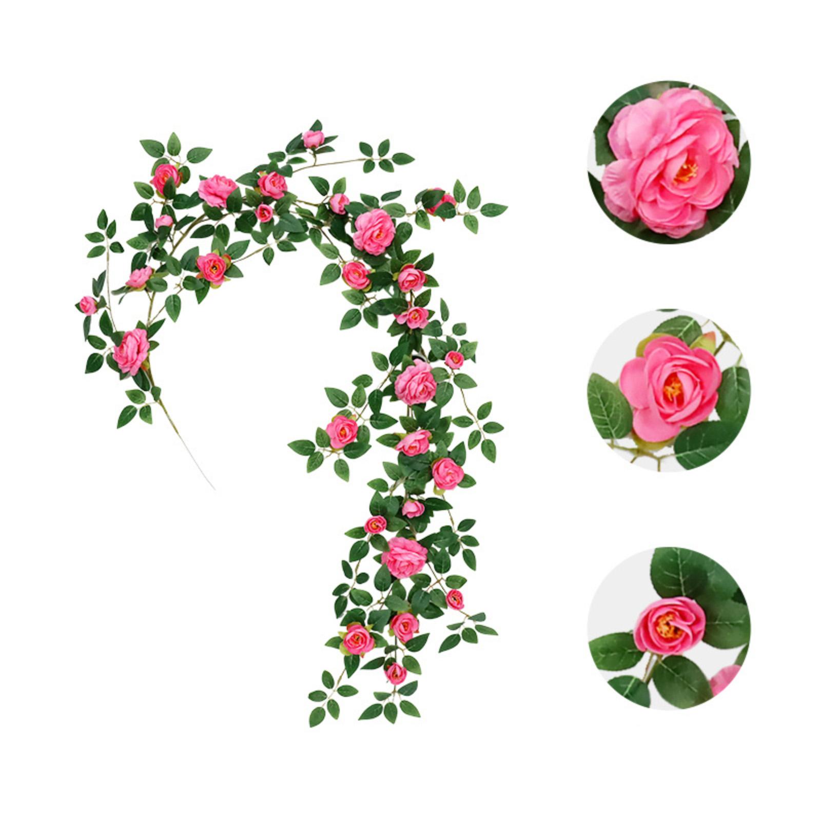 

1,8 м Искусственная цветочная лоза, Искусственная цветочная лоза, Пластиковый цветок, Маскировка трубы, Украшение балкона One Size