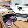 Bluetooth Wireless Earbuds with Lightweight New Wearing Method Gold 5.3 Clip, Open-Back Earphones, Headset, (Rose Purple)