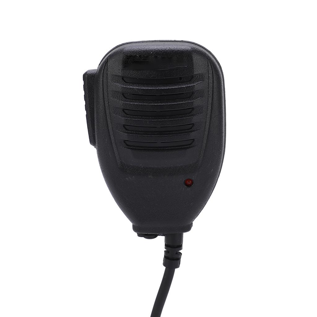 Walkie-Talkie Handmikrofon 2-Pin LED-Anzeige 360° drehbarer Lautsprecher Handmikrofon für BaoFeng UV‑5r