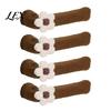 Door Handle Protector 2/4Pcs Flower Cover, Anti-collision Knob Protector, Anti-Static Bedroom Anti-Freeze Lever Sleeve for Home Office