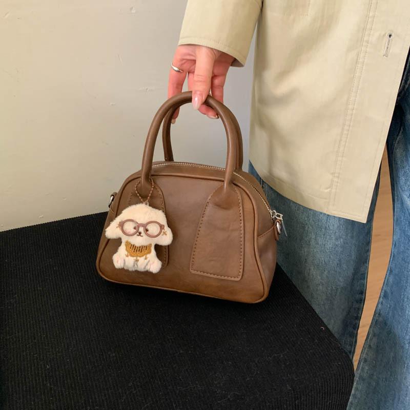 Handbag Bag Women's 2025 New Trendy Autumn and Winter Niche Light Luxury High-end Retro Shoulder Bag Crossbody Small Square Bag