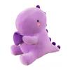 2030Cm Ultra Soft Dinosaur Doll Plush Toy Sitting Down Cotton Dino Cartoon Cute Animal Plushie Evil Corns Red Black Gift