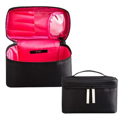 Mitas Make-up-Kosmetiktasche mit Kosmetikpinsel, Mini-Netz-Business-Pink-Tasche, Tasche, Aufbewahrung, Aufbewahrung, Wasserabweisendes Nylon, Griff, Fächer,