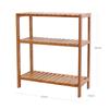 SONGMICS BCB33Y Bamboo Shelving Unit for the Bathroom/Kitchen/Shoe Rack, 60 x 26 x 66 cm Ideal for the bathroom, living room, hallway