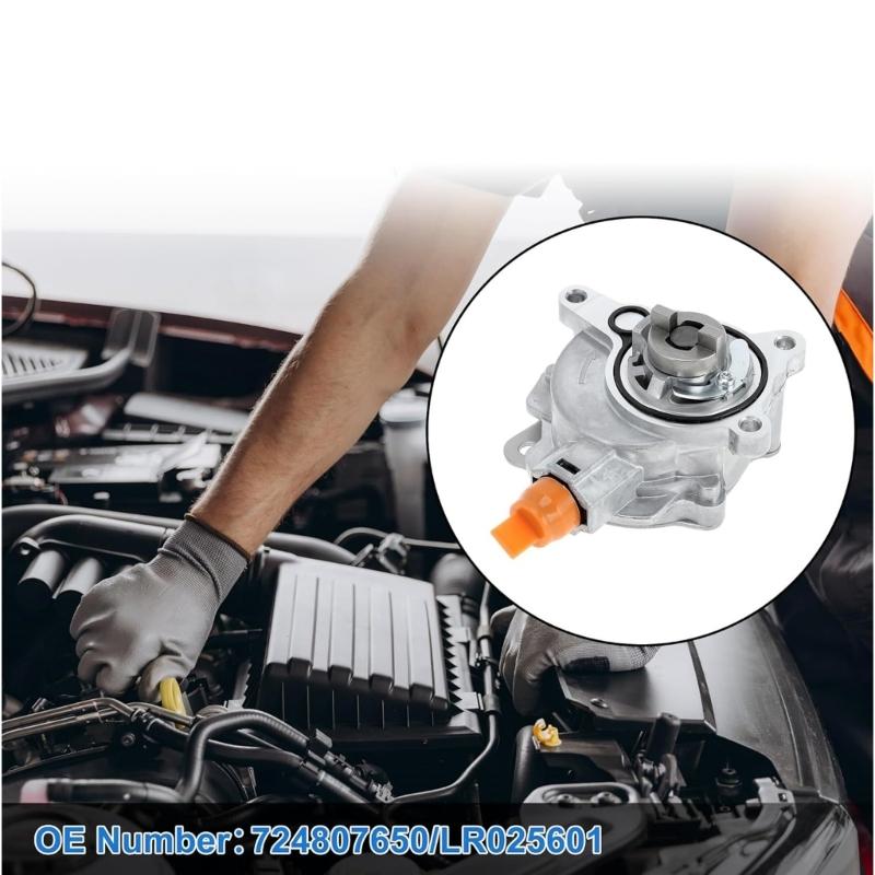 Powerful Brake Vacuum Pump LR047384 LR025601 Strong Metal Brake Vacuum Pump Quick Fixing for Multiple Vehicle