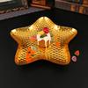 European Polka Dot Star Tray Household Living Room Kitchen Snack Plate Fruit Plate Nut Plate Melon Seed Plate Pastry Fashion Plate