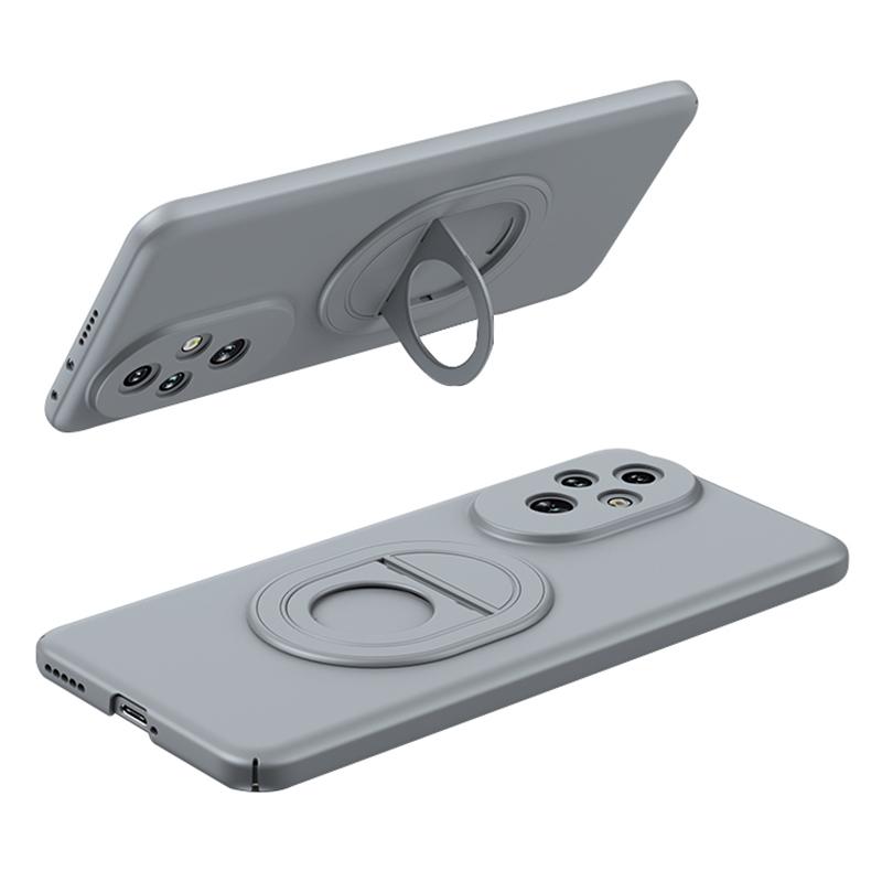 

For Honor 200 Pro 5G Magnetic Case Protective PC Kickstand Phone Cover Grey