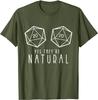 Yes They're Natural Funny RPG Gaming DM Gift T-Shirt Casual Tops Shirt Cotton Mens T Shirts Casual Oversized