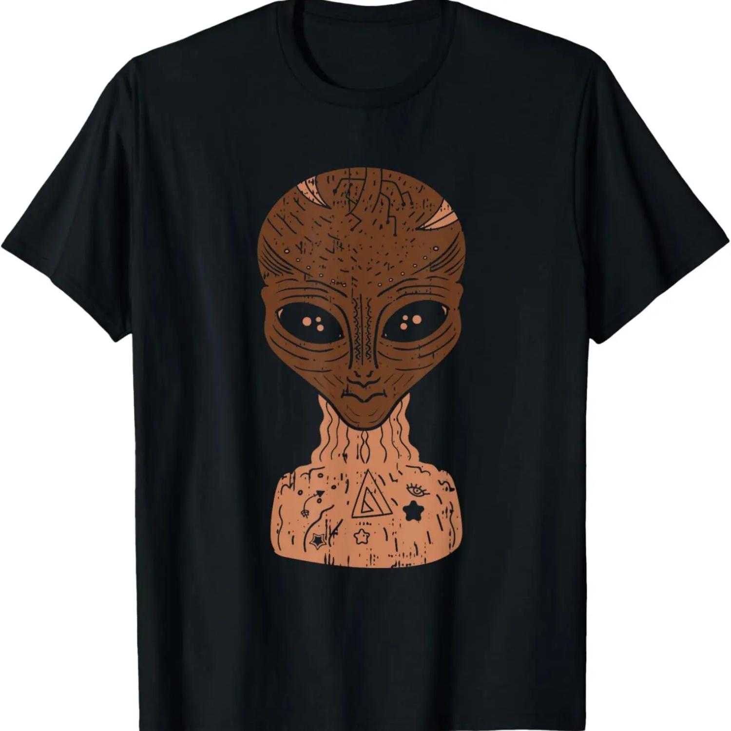 Melanin Alien Black History Month BLM UFO T-Shirt S