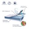 100% Waterproof Cotton Fitted Sheet with Elastic Bands Non Slip Adjustable Mattress Covers for Single Double King Queen Bed,150/180/200cm