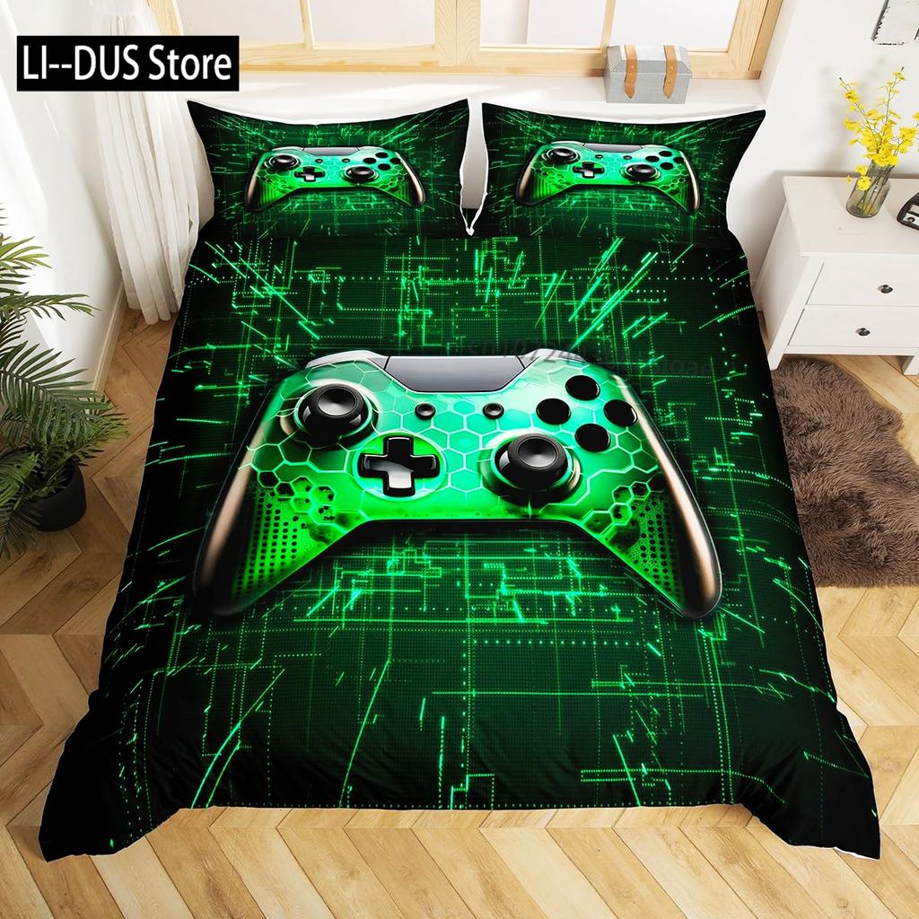 Watercolor Cartoon Basketball Print Bedding Set Duvet Cover for Kid Teen Boys Sports Quilt Cover with 2 PillowcasesFull Size
