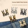 Adjustable Rabbit Buckle: Nail-Free, Sew-Free, Removable Waist Cincher for Jeans