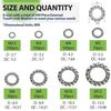 500PCS Star Serrated Metric Split Lock Washer Set Gasket Spacer Assortment Set  Industrial