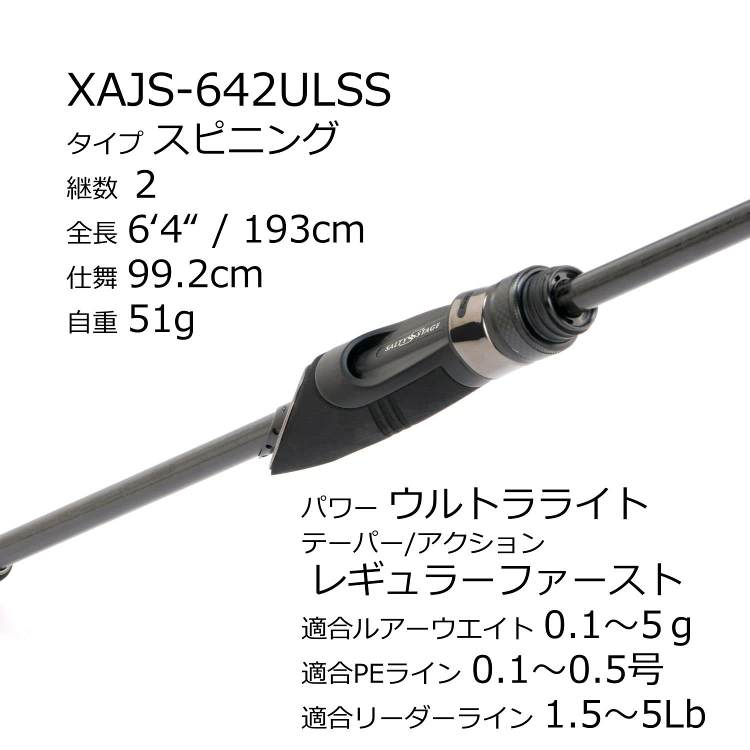 SALTYSTAGE PROTOTYPE XAJS−642ULSS ABU GARCIA Salty Stage Prototype Ajing XAJS-642ULSS Rods buy