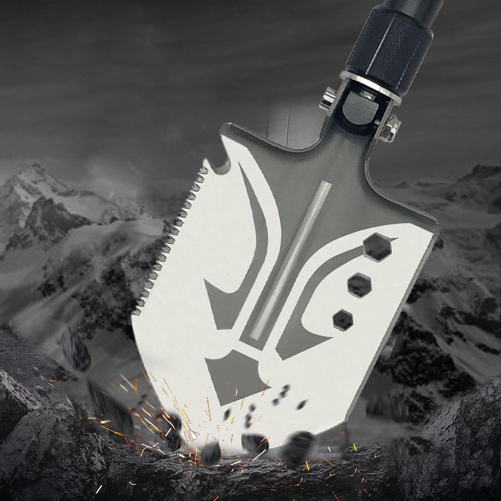 Survival Camping Shovel Folding Gear, Multifunctional Outdoor