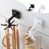 Folding Hook 360° Rotating Self-Adhesive Kitchen Hooks Wall Shelf Storage Hook 2pcs