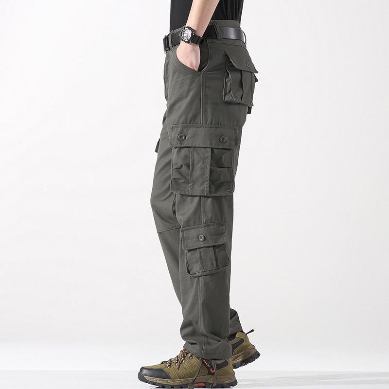 2026 Men's Plus Size Straight Leg Multi-Pocket Casual Outdoor Sweatpants