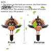 Retro Autumn Garden Accents Thanksgiving Turkey Stake, Wizard Hat with Pumpkin Lawn Ornament, Outdoor Yard Decorations Waterproof Acrylic Welcome Sign