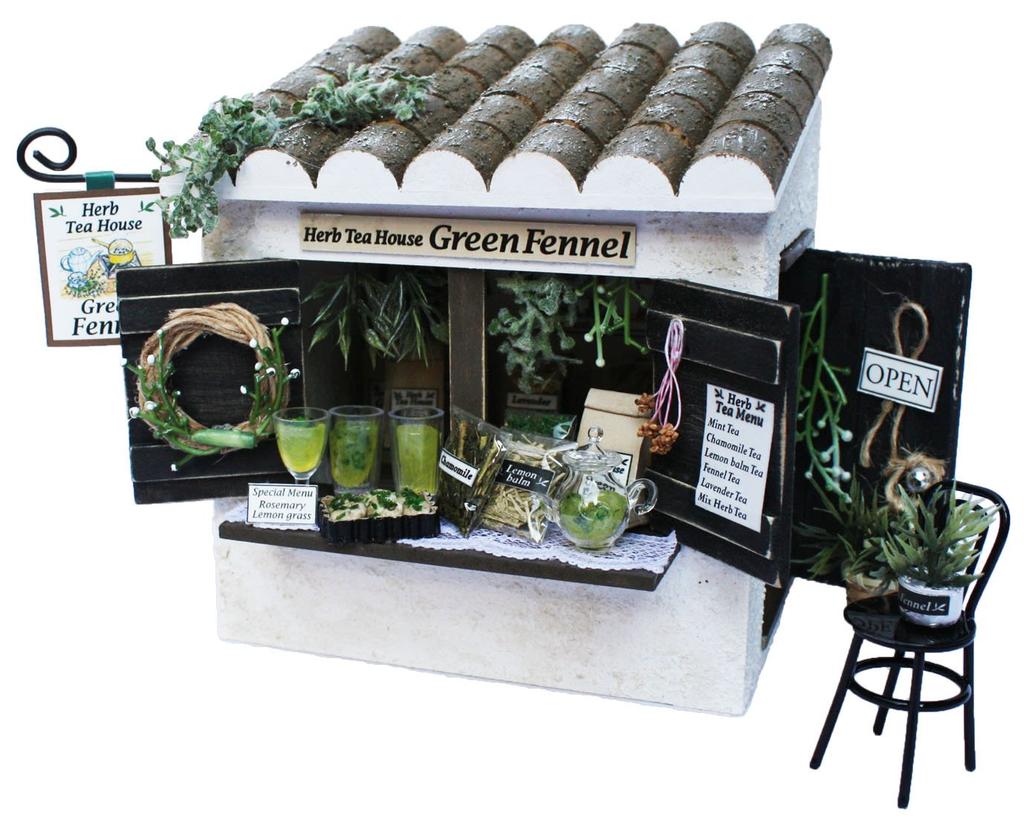 Billy Handmade Dollhouse Kit, Cottage Kit, Herbal Tea Shop 8723 [Parallel Import]
