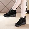Inner Height Increasing Martin Boots Women's, Spring New Short Boots, Rear Zipper Short Casual Shoes, Cotton Boots