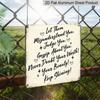1pc Vintage Aluminum Metal Sign, Outdoor Decorative Wall Plaque, Take Care of Yourself, Let Them Judge, Gossip and Misunderstand You, Continue To