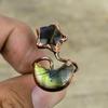 Labradorite Ring Electroformed Copper Ring Handmade Gemstone Jewelry Adjustable Ring Moon & Star Ring Beautiful Copper Jewelry Gifts For Him