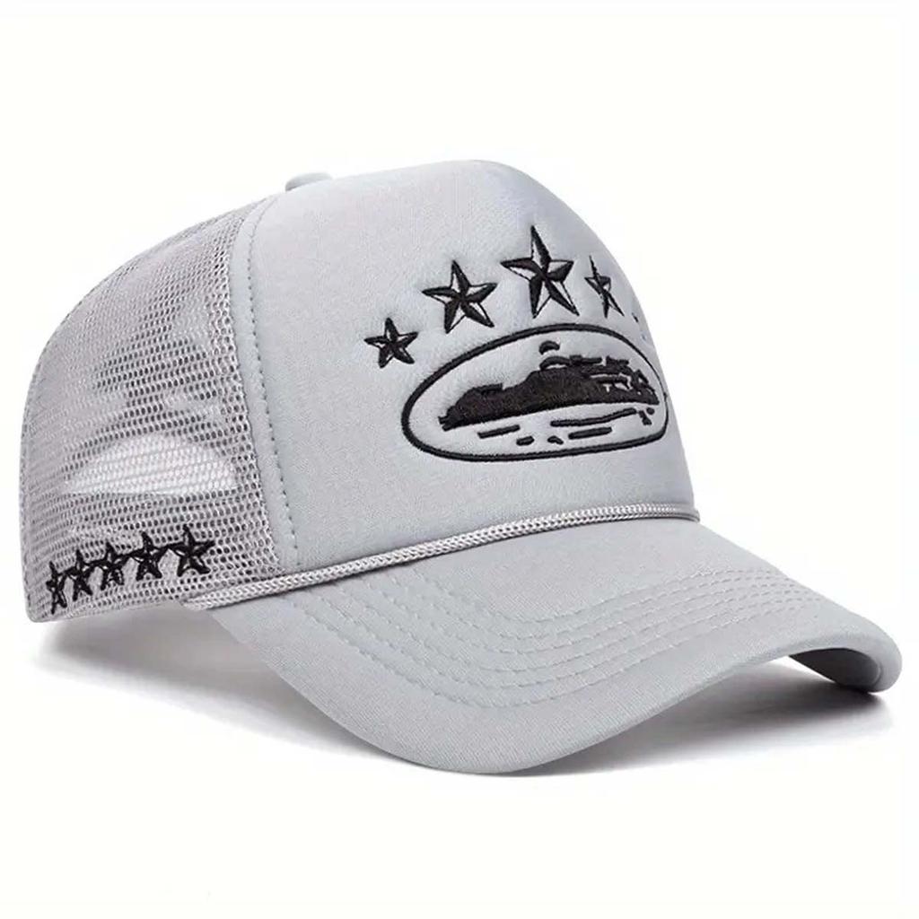 Unisex Men Women Cap Pentagram Embroidery Baseball Net Caps Spring Summer Outdoor Adjustable Casual Hats Sunscreen Hat CJCYMZ103
