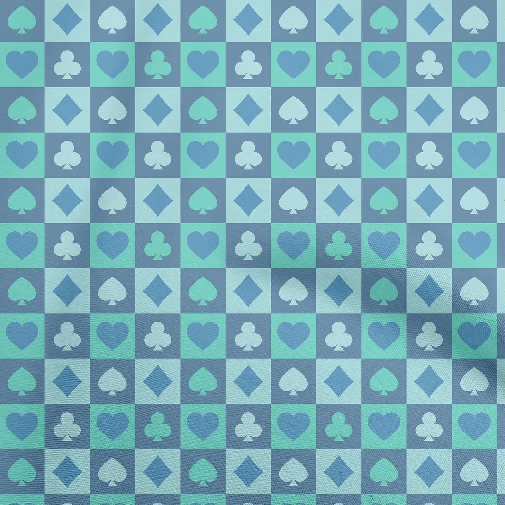 

oneOone Cotton Flex Black Fabric Card для покеру Одяг своїми руками Тканина для стьобання Тканина з принтом на ярди 40 дюймів 42 Inch Wide - Viscose Chiffon чирок синього кольору