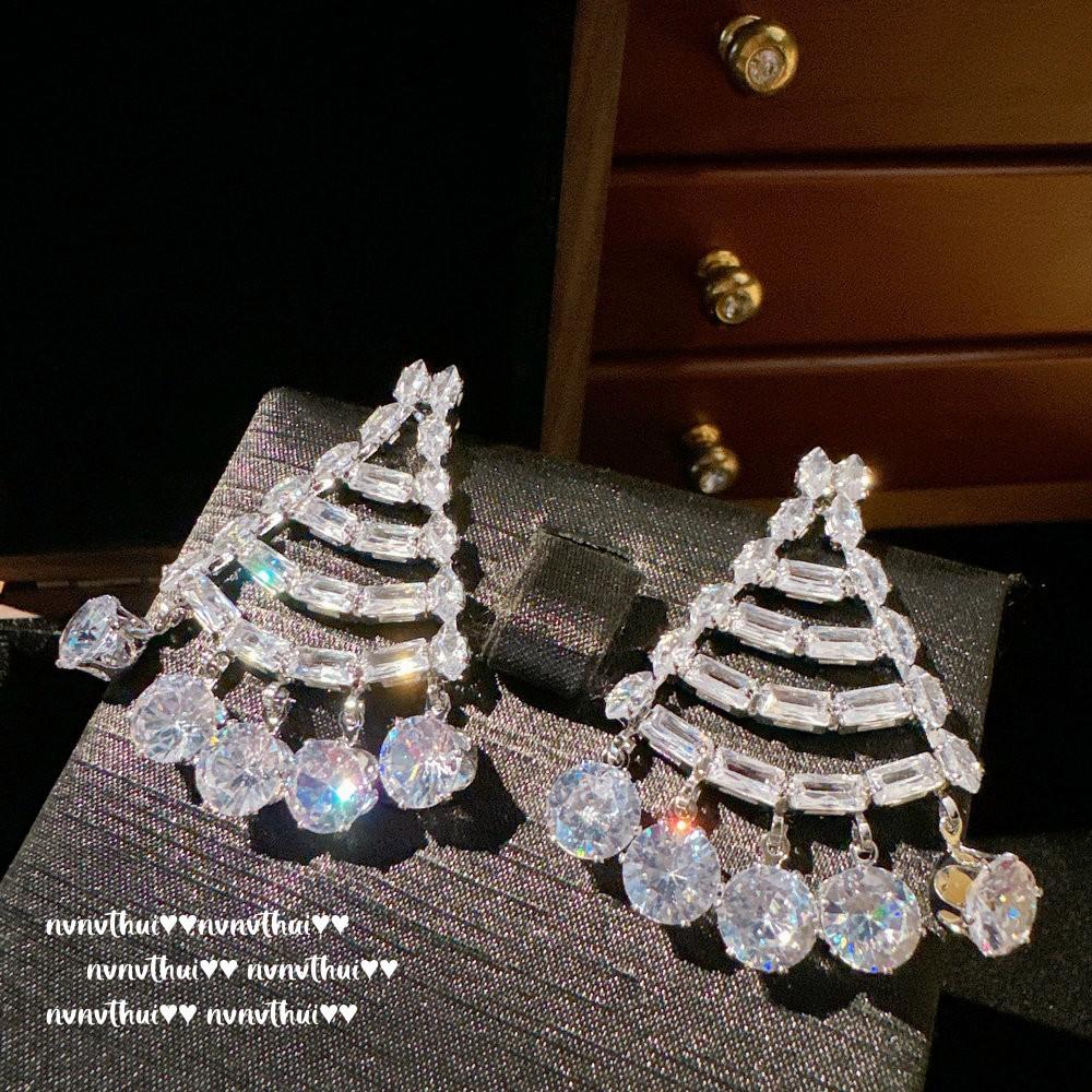 Mermaid Princess, Flower Pearl Earrings, Cortez, 18K Gold Plated, Bow Zircon Pearl Earrings