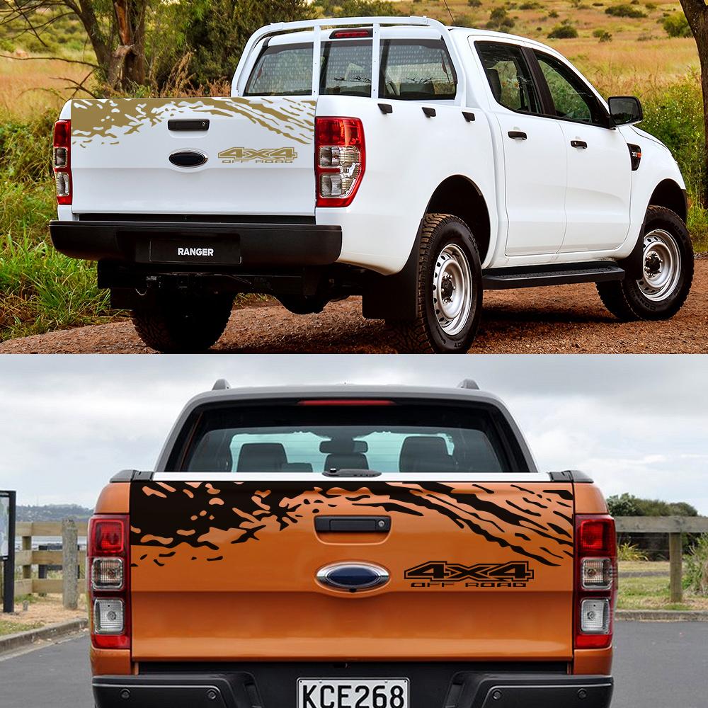 Tail Trunk Car Stickers Auto DIY Vinyl Film Decals Tuning Accessories Automobiles For Ford Ranger Off-road Universal Pickup