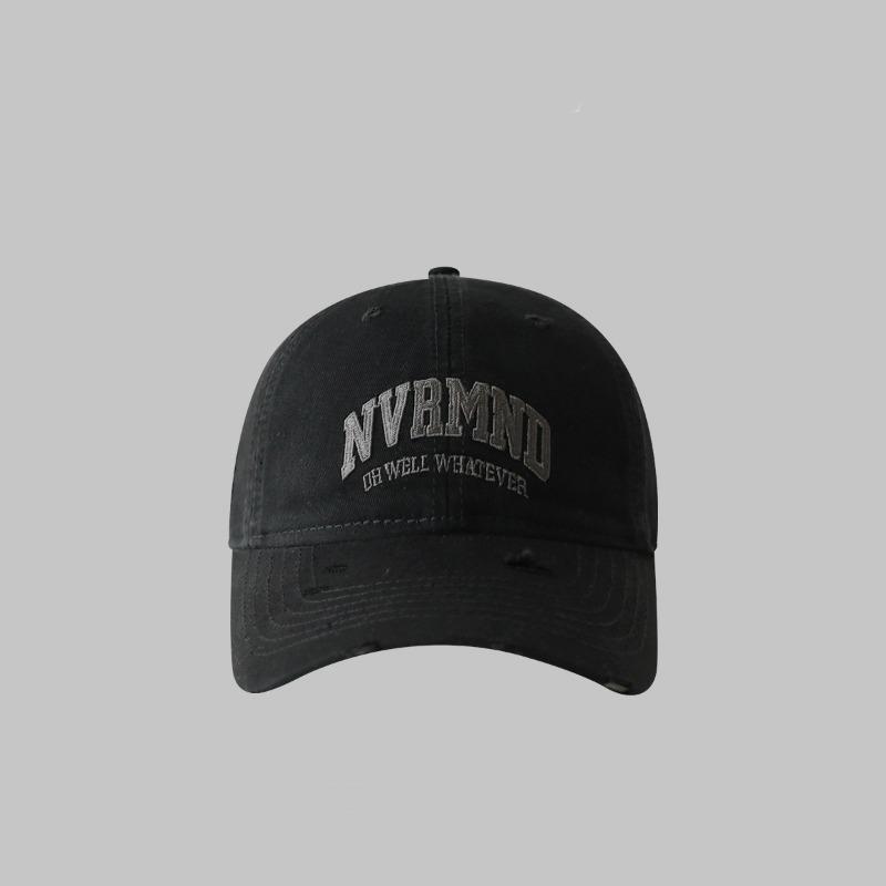 Spring and summer washed alphabet baseball cap female trendy brand neutral worn hip hop hat soft top cap male