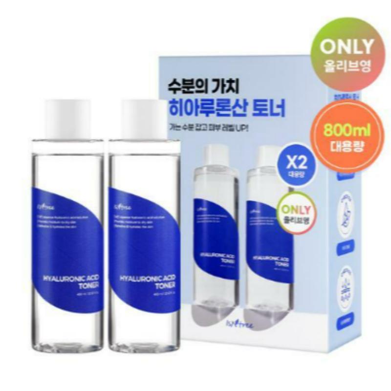 ISNTREE Hyaluronic Acid Toner Double Set (400ml + 400ml)