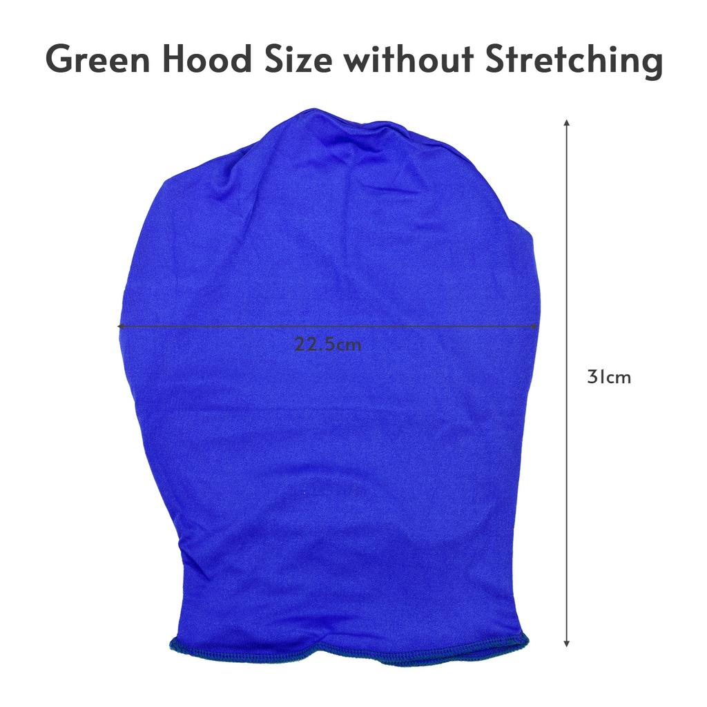 Blue Chroma Key Mask Gloves Chromakey Hood Glove Invisible Effects Background Chroma Keying Blue Gloves Mask for Blue