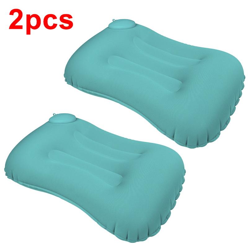 Air Inflatable Neck Pillow Press Type Travel Pillow Portable Sleeping Airplane Pillow For Neck And Lumbar Support Car Pillow New