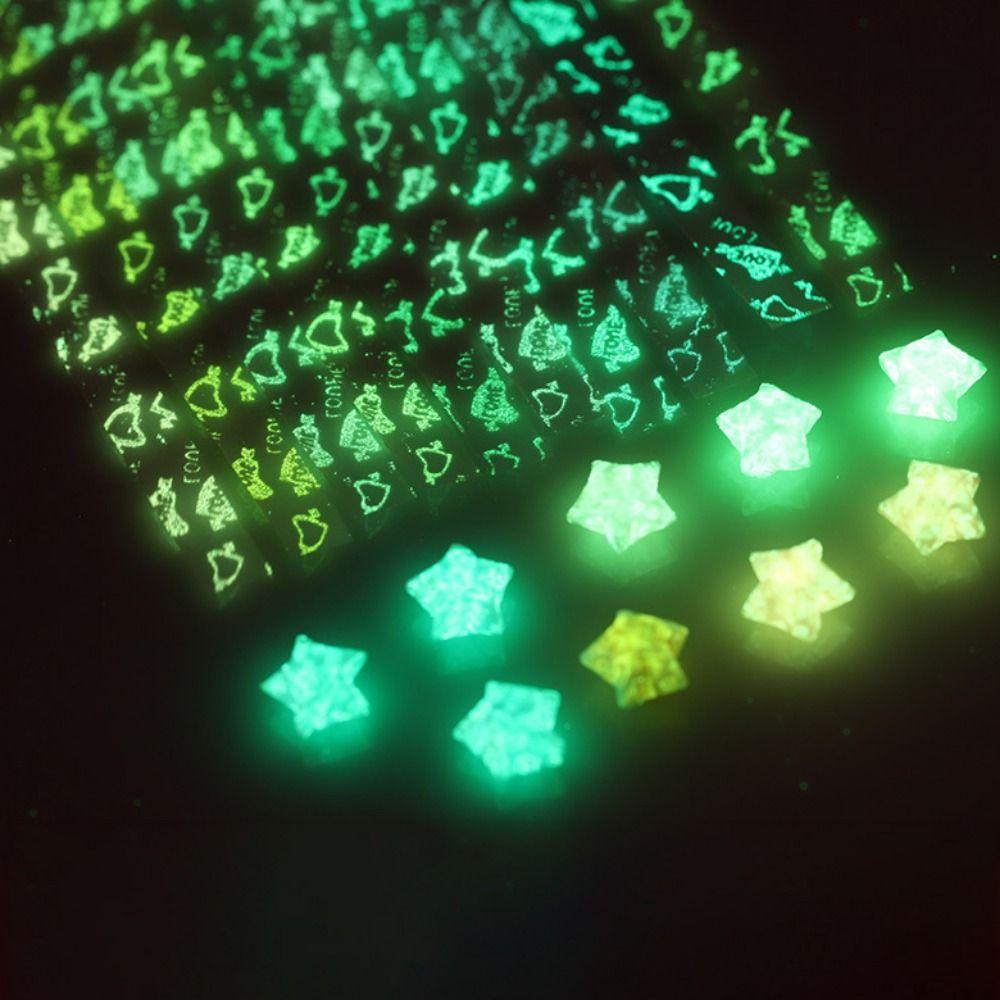 210 Sheets Creative Luminous Glitter Decorative Craft Paper Origami Paper Stars Paper for DIY Arts Craft