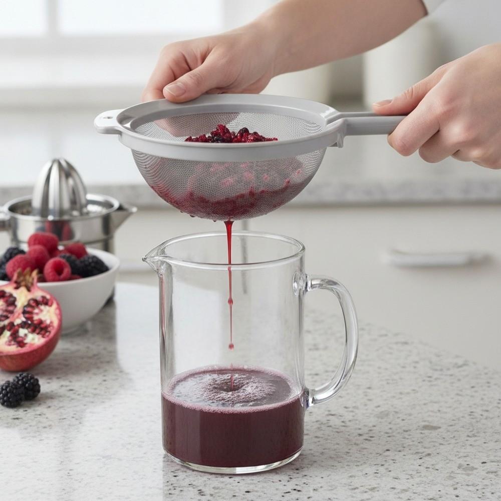 Handheld Soy Milk Strainer 3 in 1 Flour Sieve Colander Kitchen Strainer Milk Tea