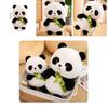 Cute Panda Plush Toy Stuffed Animal Doll Bamboo Shoot Flower Bear Gift For Girls And Kids