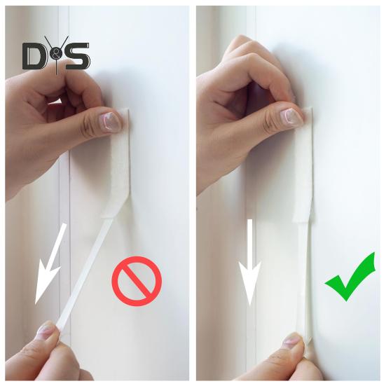 Hook And Loop Tape Picture Hanging Strips Picture Hanger Water-Resistant Adhesive Strips for Hanging Frame And Decorations