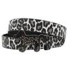 Rhinestone Cute Dog Buckle Belt Leopard Print Series Punk Decoration Women's Belt Yabi Decorative Belt