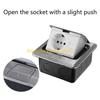 F26C Stainless Steel Receptacle Outlet Pop-Up Floor Electrical Outlet Floor Socket Waterproof Electrical Outlet Cover Box