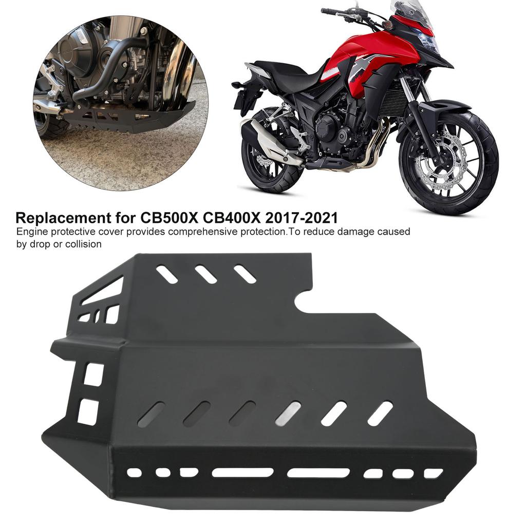 Motorcycle Engine Guard Chassis Under Guard  or Skid Plate Replacement for CB500X CB400X 2017‑2021