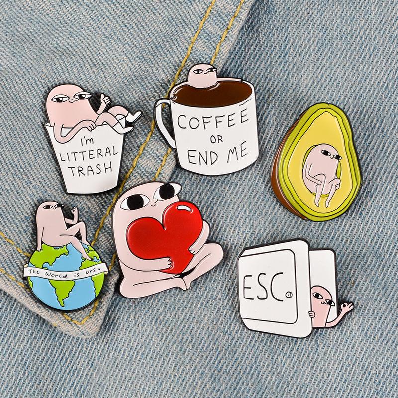 Creative Alloy Brooch Creative Accessories Badge