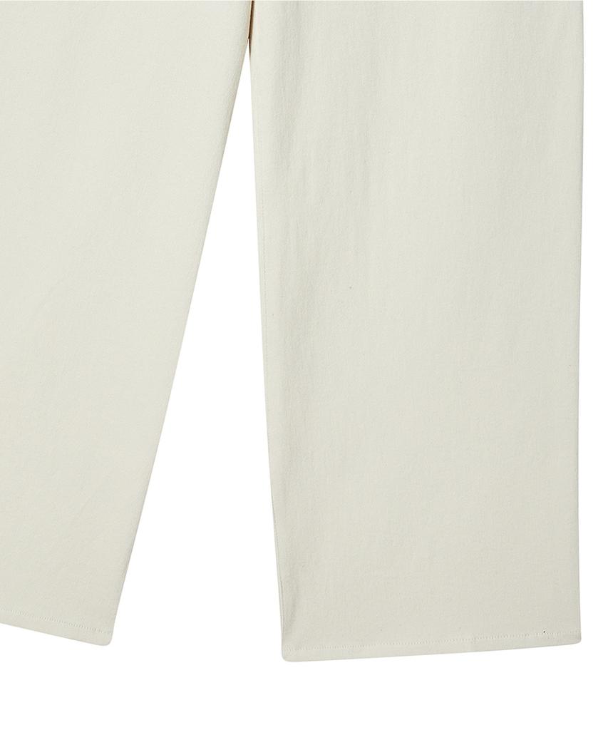 BEYOND CLOSET [Collection Line] Lux Fabric Moleskin Pants Ivory