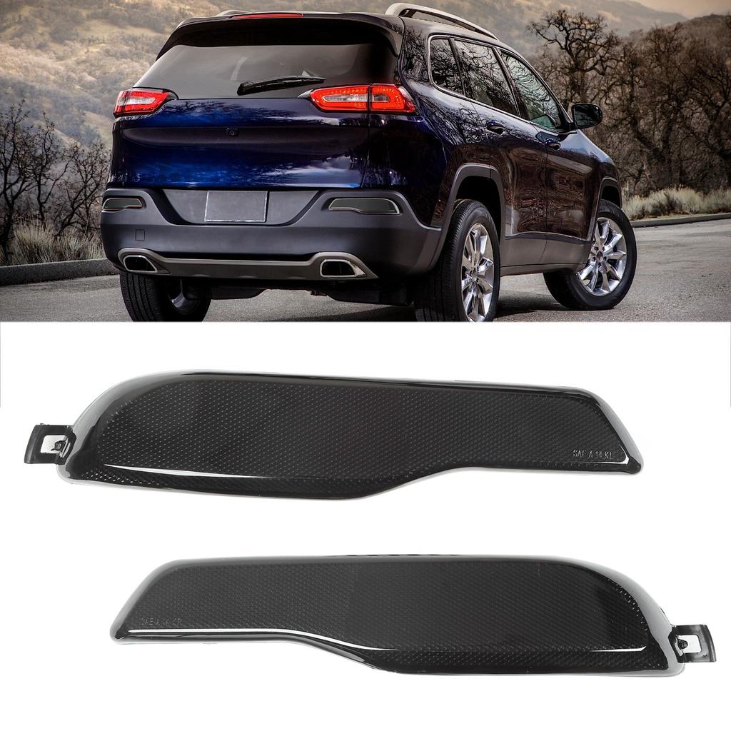 Left Right Rear Bumper Reflector Smoky Black 68105145AC Replacement for Jeep Cherokee KL 2014?2018