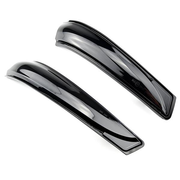1 Pair Flowing LED Turn Signal Rearview Mirrors, Black ABS, Ideal for Modern Vehicles
