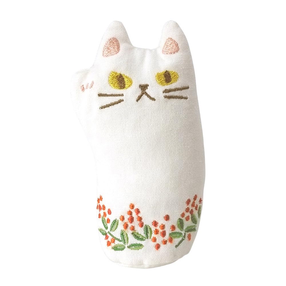 

Кей Новый год Вышитый кот и украшение, Нандина, 5521-WH