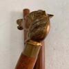 Mâner Designer Cap de Cal Alamă Antică Victorian Băț de Mers din Lemn 36"