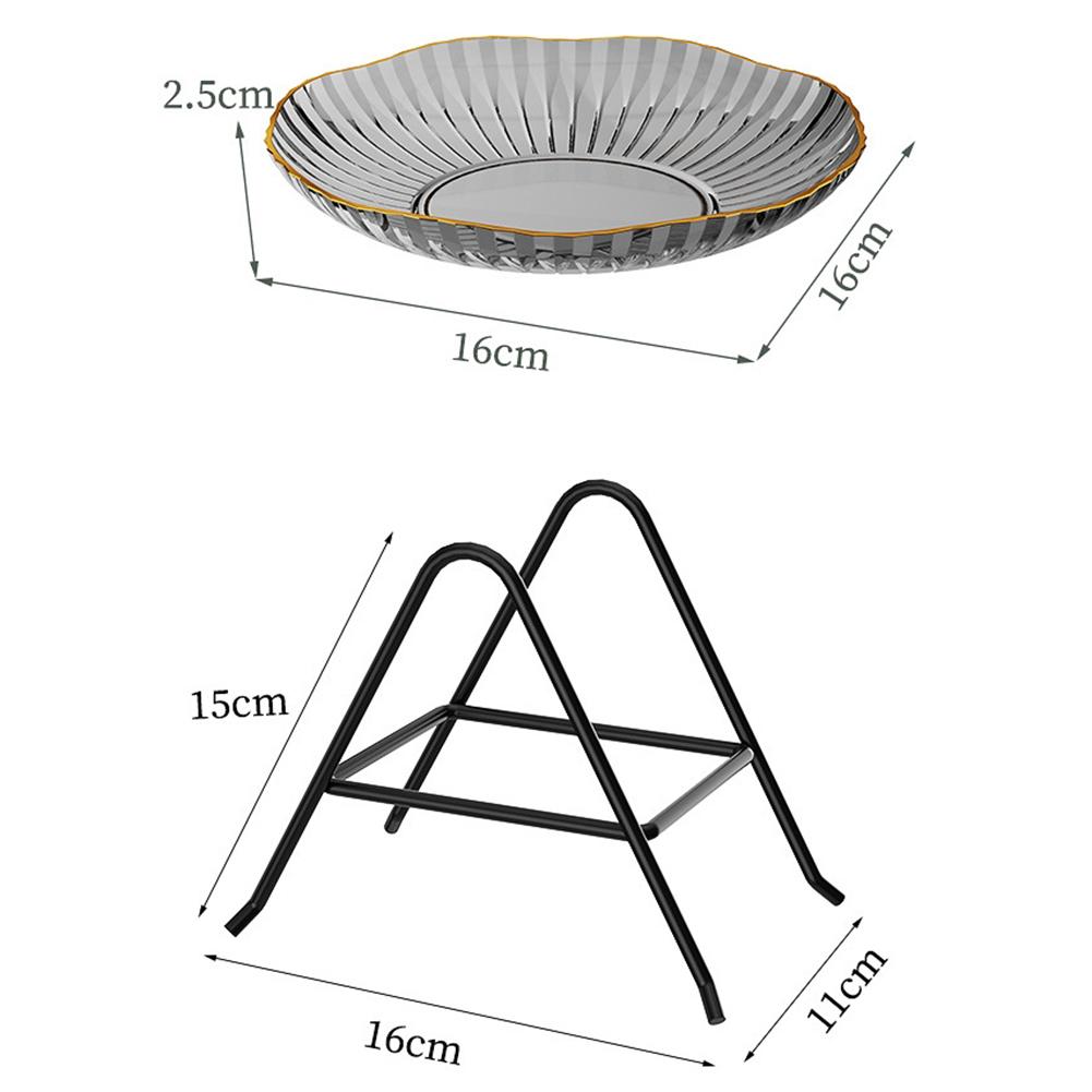 8pcs Serving Plate Bowls Gold Rim Transparent Tray For Weddings Upscale Parties Dessert Table Cupcakes